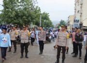 217 Personel Polres Bima Kota Amankan Kampanye Akbar Paslon Pilkada Kota Bima