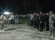 Apel Gabungan TNI-Polri, Muspika, dan Kepala Desa di Polsek Hu’u dalam Rangka Kegiatan Patroli Rutin yang Ditingkatkan (KRYD)