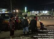 Patroli Dialogis Sat Samapta Polres Sumbawa Barat Ciptakan Situasi Aman Antisipasi Malam Minggu