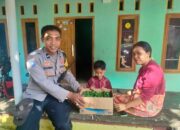 Bhabinkamtibmas Bagikan Bibit Cabai, Dukung Ketahanan Pangan Warga