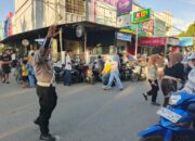 Antisipasi Kemacetan Jelang Berbuka Puasa, Satlantas Polres Bima Kota Lakukan Pengaturan