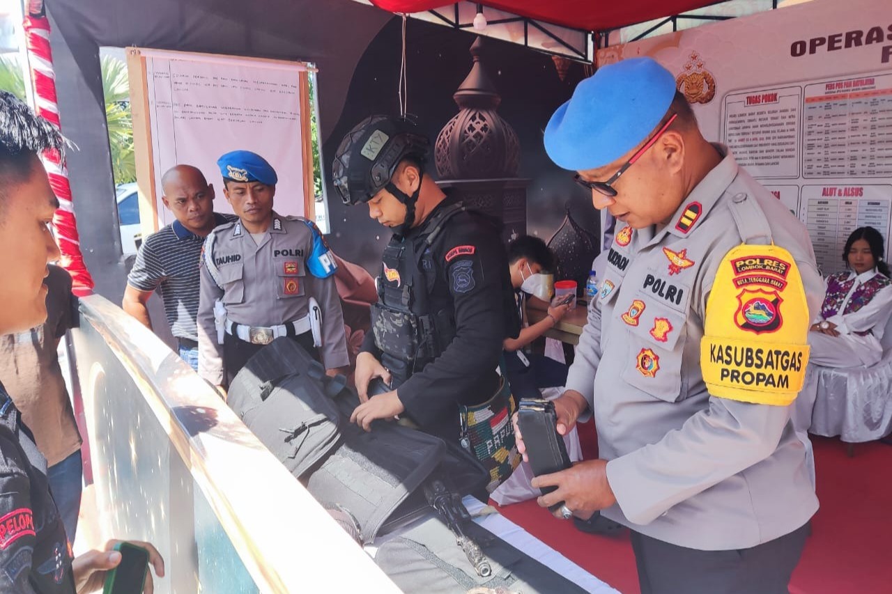 Pengawasan Ketat Personel Operasi Ketupat Rinjani 2025 di Lombok Barat Digencarkan