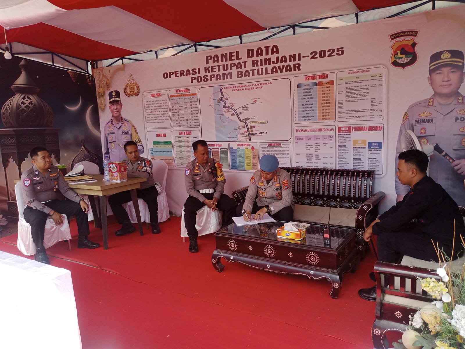 Polda NTB Pantau Pospam Batulayar, Waspada dan Disiplin Ditekankan