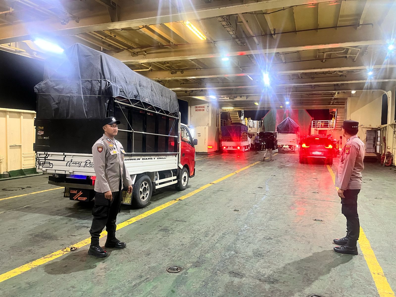 Sinergi Polsek Kawasan Pelabuhan Lembar dan Otoritas Pelabuhan Jaga Keamanan dan Ketertiban