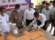 Polres Bima Kota Musnahkan 62,90 Gram Sabu Hasil Pengungkapan 63 Tersangka