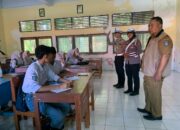 Sat Lantas Polres Bima Kota Gelar Sosialisasi Kamseltibcarlantas di SMKN 1 Kota Bima