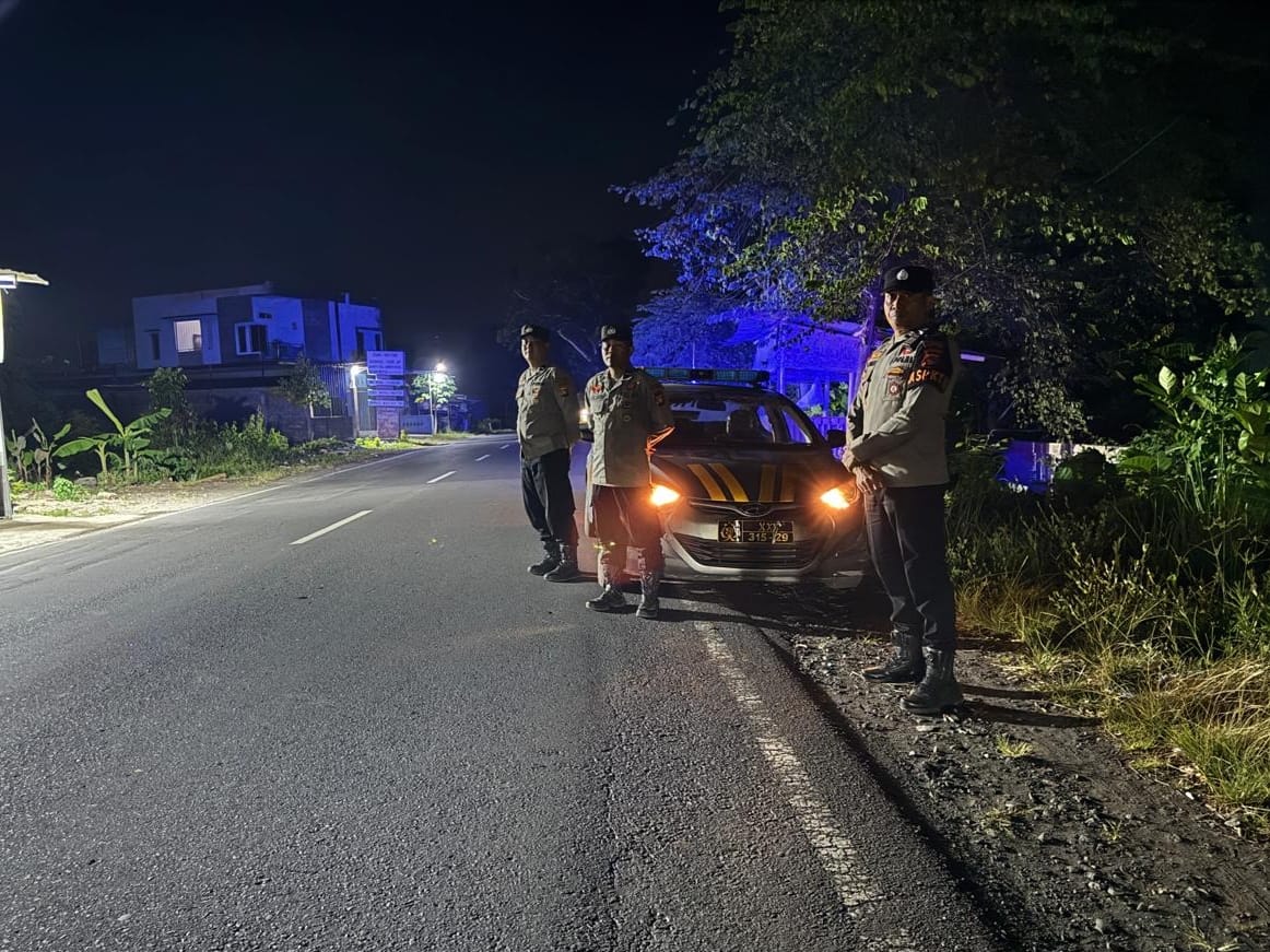 Polsek Kediri Gencarkan Patroli Malam untuk Cegah 3C dan Balap Liar