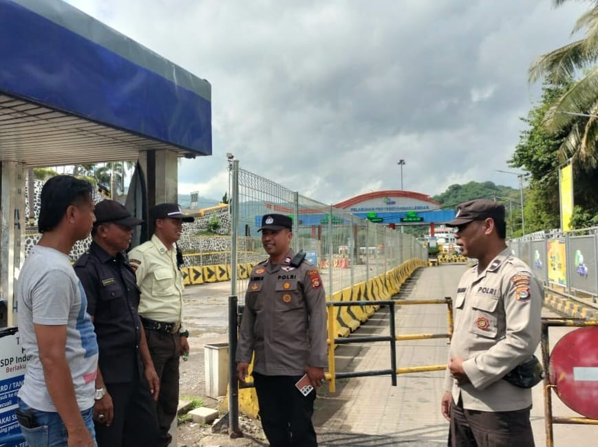 Pengawasan Ketat Satpam Pelabuhan Lembar oleh Polres Lombok Barat