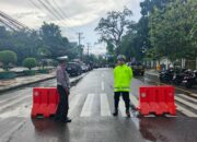 Sat Lantas Polres Bima Kota Kawal Ketat Kunjungan Kerja Menteri Kesehatan RI di Kota Bima