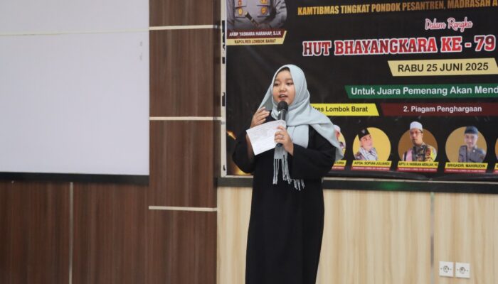 Polres Lombok Barat Gelar Lomba Dai Kamtibmas Jelang Hari Bhayangkara