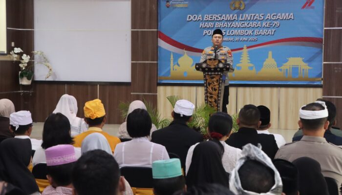 Doa Lintas Agama Perkuat Toleransi di Polres Lombok Barat