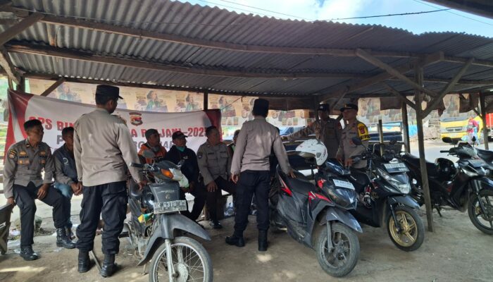 Polres Lombok Barat Gelar Penyuluhan Kamtibmas di Pasar Gerung