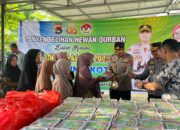 Polres Bima Kota Qurban 15 Ekor Sapi dan 2 Kambing, 1.620 Paket Daging Dibagikan ke Masyarakat
