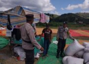 Bhabinkamtibmas Polsek Sape Laksanakan Patroli Sambang Dukung Program Ketahanan Pangan Nasional