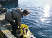 Sambut Hari Bhayangkara Kapolres Lombok Utara Pimpin Upacara Tabur Bunga