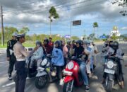 Operasi Patuh Rinjani 2025: Puluhan Pelanggar Ditindak di Bundaran GMS, Lombok Barat