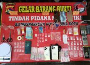 Gerebek Jaringan Narkoba, 6 Pengedar dan 40 Poket Sabu Diamankan Tim Opsnal Polres Bima Kota