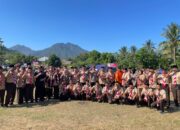 Kapolres Lombok Utara Hadiri Hari Pramuka ke-64 di Desa Menggala
