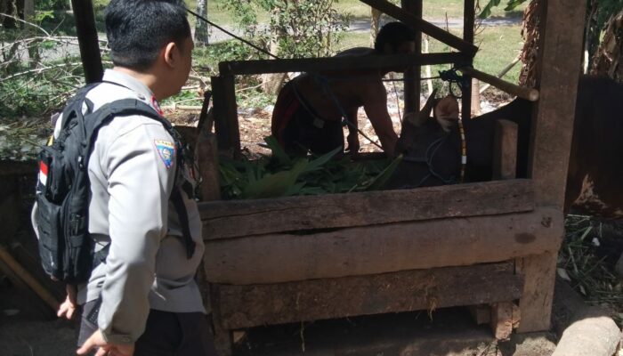 Polsek Batulayar Ajak Warga Batulayar Barat Manfaatkan Lahan Kosong untuk Ketahanan Pangan