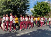 Personel Polres Bima Kota Laksanakan Olahraga Pagi Rutin Bersama Guna Jaga Kebugaran Jasmani