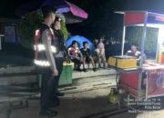 Patroli Blue Light Unit Turjawali Sat Samapta Polres Bima Kota Sampaikan Imbauan Kamtibmas