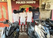 TIM JATANRAS POLRES DOMPU AMANKAN 4 TERDUGA PELAKU PENGEROYOKAN PELAJAR