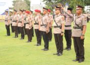 Polres Sumbawa Barat Gelar Upacara Serah Terima Jabatan Sejumlah Pejabat Utama dan Kapolsek