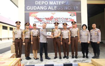 Peduli Bencana, Taruna Akpol Angkatan ke-59 Salurkan Bantuan ke Slog Polri