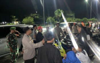 Jajaran Polres Sumbawa Barat Gelar Patroli Gabungan, Pastikan Kamtibmas Kondusif di Malam Pergantian Tahun