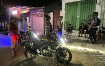 Sat Samapta Polres Bima Kota Laksanakan Patroli Dini Hari, Sampaikan Himbauan Kamtibmas Kepada Masyarakat