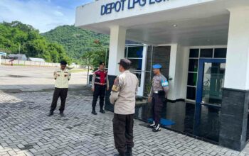 Polsek Sekotong Perketat Keamanan Depot LPG Lombok Barat