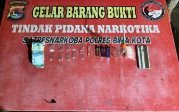 Sat Resnarkoba Polres Bima Kota Amankan Dua Terduga Pelaku Transaksi Sabu di Rabadompu Barat