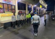 Sie Propam Polres Dompu Laksanakan Pengawasan Apel Malam Piket Jaga