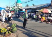 Polsek Batukliang Intensifkan Pengamanan Rawan Pagi di Pasar Barabali