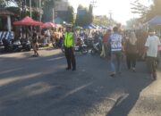 SAT LANTAS POLRES DOMPU LAKSANAKAN PENGAMANAN CAR FREE DAY, ARUS LALU LINTAS LANCAR DAN KONDUSIF