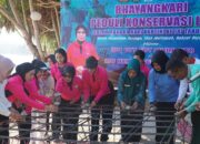 Bhayangkari NTB Tanam Terumbu Karang di Lombok Utara, Perkuat Gerakan Perempuan Jaga Laut dan Ekonomi Pesisir