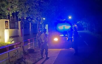 Pastikan Gerung Kondusif, Polsek Gerung Gelar Patroli KRYD Sasar Perbankan dan Kompleks Pemda Lombok Barat