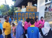 Personel Polsek Alas Amankan Giat Senam Sehat dan Pemeriksaan Kesehatan di Yida Park Marente