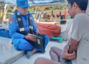 Sat Polairud Polres Bima Kota Patroli Perairan Teluk Bima, Periksa Kapal Nelayan