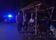 Personel Polsek Sukamulia Gelar Patroli Blue Light, Antisipasi Gangguan Kamtibmas di Malam Hari