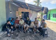 Bhabinkamtibmas Polres Bima Kota Himbau Sopir Truk Jaga Kamtibmas Saat Antrian Timbangan Jagung