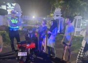 Cegah Balap Liar dan Curanmor, Satlantas Polres Lombok Barat Sisir Titik Keramaian Hingga Dini Hari