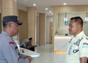 SAT BINMAS POLRES DOMPU BERIKAN PEMBINAAN KEPADA SATPAM BANK BSI SYARIAH DOMPU
