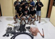 Polisi Amankan Barang Bukti Kabel PLN Hasil Curian di Lombok Barat