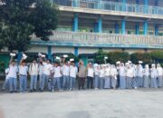 Bhabinkamtibmas Lenek Pesiraman Amankan Kelulusan Siswa SMK Majidi, Berikan Himbauan Kamtibmas