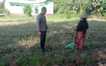 Polres Lombok Barat Kawal Program Swasembada Pangan di Desa Kuranji