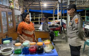 Polsek Lembar Gelar Patroli KRYD Malam hingga Dini Hari di Labuan Tereng