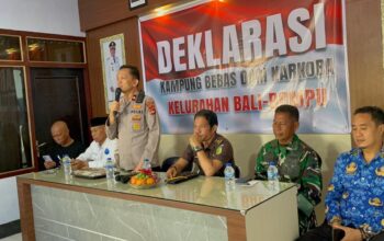 DALAM RANGKA MENYAMBUT HUT BHAYANGKARA SAT RESNARKOBA POLRES DOMPU DEKLARASIKAN KAMPUNG BEBAS NARKOBA
