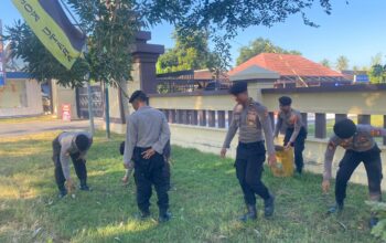 Sat Samapta Polres Lombok Utara Dukung Gerakan Indonesia ASRI Lewat Kurvey di Mako
